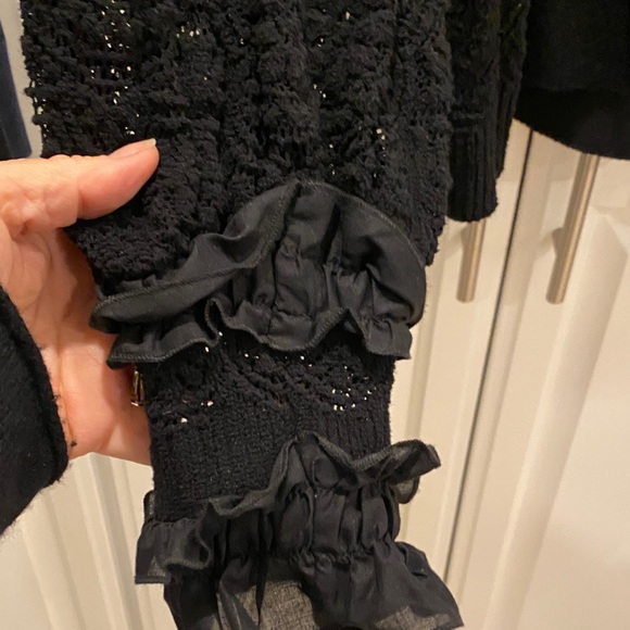 Anne Fontaine Black Lace Blouse - Picture 5 of 10